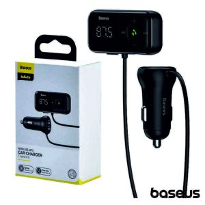 Transmissor FM S-16 Bluetooh 2USB/Micro SD F.Isqueiro BASEUS - (CCMT000201)