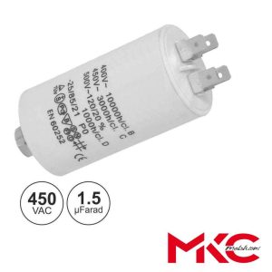 Condensador Arranque 1.5uF 450V C/ Terminais Faston - (COA1.5/450M)
