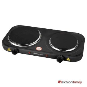 Fogão Elétrico 2 Placas Preto 2500W MelchioniFamily - (COOK2)