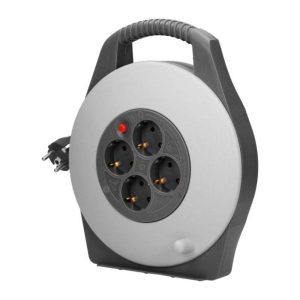 Extensão Elétrica C/ Enrolador 4x Schuko 10m VIRONE - (CR-2(GS)/G)