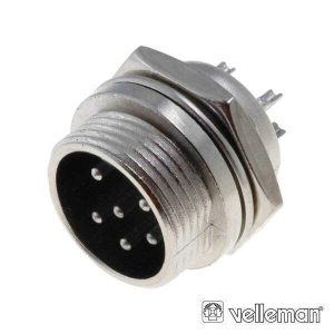 Conector Macho 6p P/ Chasis VELLEMAN - (CUC6)