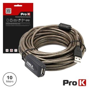Cabo USB-A 2.0 Macho / USB-A Fêmea Amplificado 10m PROK - (CUSB205/10ACT)