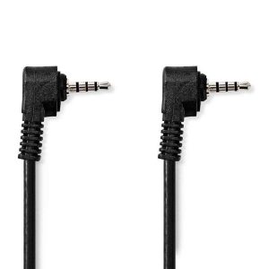 Cabo Jack 3.5mm Macho / Jack 3.5mm Macho 4p Preto 2m - (CVGL22000BK20)