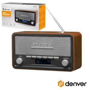 Rádio AM/FM/Bluetooth/ Mp3/Aux Vintage DENVER - (DAB-18)