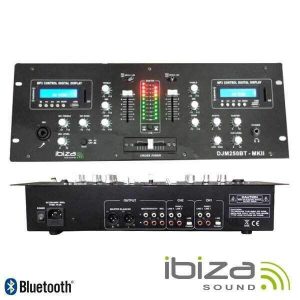 Mesa De Mistura 2 Canais 7 Entradas USB/BT/SD IBIZA - (DJM250BT-MKII)