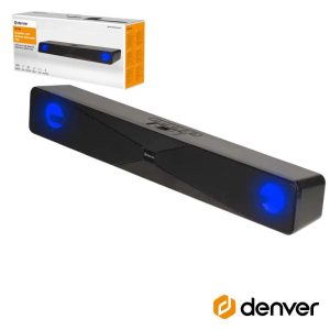 Barra Som Bluetooth 2x50W LED RGB DENVER - (DSB-1011)