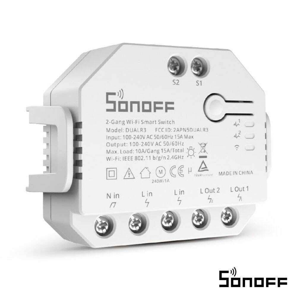 Interruptor WiFi Relé Duplo C/ Medição De Energia SONOFF - (DUALR3)