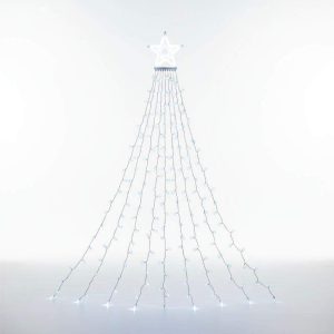 Luzes de Natal 300 LED Cortina Árvore Natal 10x2.9m ENTAC - (ECTCL-300CW)