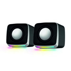 Conjunto 2 Colunas LED RGB p/ PC 2x3W USB 2.0 - (EGS108)