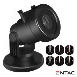 Projetor LED Natal Interior/Exterior 230V C/ 6 Slides ENTAC - (ELPL-6W-6C)