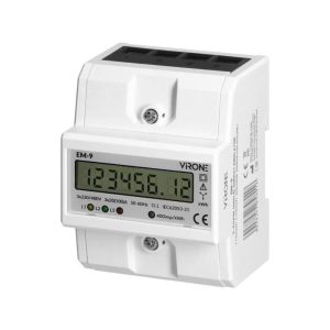 Contador de Energia Trifásico Multi-tarifa 230V/100A Din - (EM-9)
