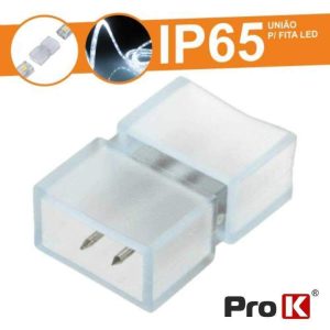 União Borracha P/ Fita LEDS 2p Monocor IP65 PROK - (FL50/UP)