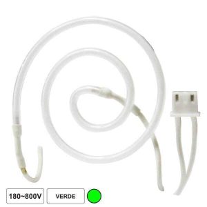 Lâmpada Tubular 180-800v Néon Espiral Verde - (FLG1ESP)