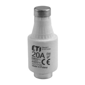 Conjunto de 2x Fusíveis Cerâmicos D02 20A 500V VIRONE - (FLI-01(DII)/20/2)