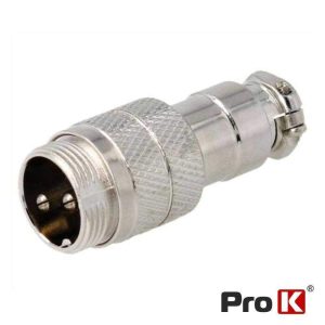 Ficha Microfone 2p Macho P/ Soldar PROK - (FMICM02A)