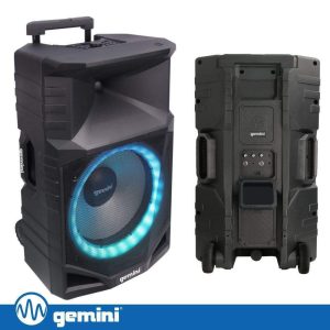 Coluna Amplificada 15" 1500W USB/AUX/BT/TWS/NFC IPX4 GEMINI - (GXP-T1500)