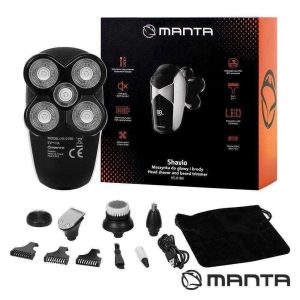 Máquina Barbear / Aparador Portátil 4 em 1 MANTA - (HS-01BK)