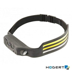 Lanterna de Cabeça COB 5W 600lm C/ Sensor Movimento HOGERT - (HT1E427)