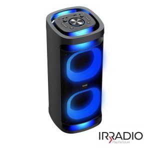 Coluna Amplificada 2x8"+2x3" 360º RGB/TWS/BT/AUX/MIC IRRADIO - (IR-PS80)
