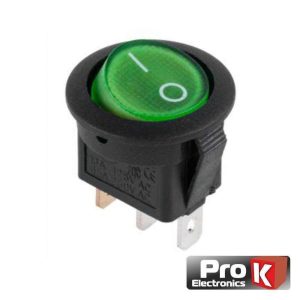 Interruptor Basculante C/ Luz 6A-250V Spst On-Off 25x PROK - (ITR011G/25)