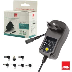 Alimentador Universal 3-12V 1A 12W JOIN - (KD1000/1)