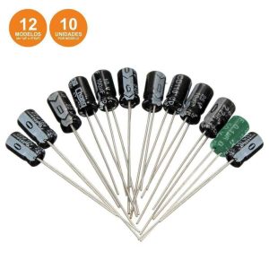 Conjunto De 120 Condensadores Electroliticos - (KITCE1210)