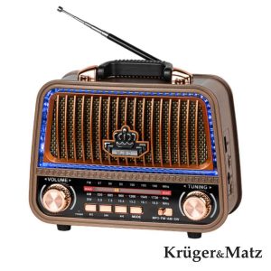 Rádio Portátil FM/AM/SW e MP3 Classica KRUGERMATZ - (KM0833)