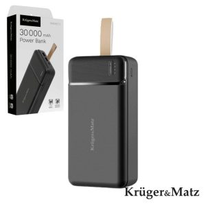 Powerbank 30000mAh 20W QC PD USB-A e USB-C KRUGERMATZ - (KM0907.1)