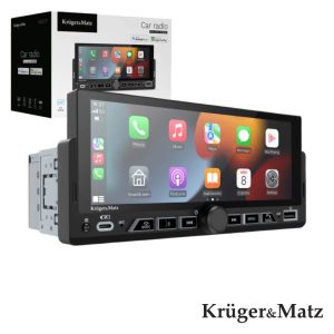 Auto-Rádio 1DIN 6.86" 60Wx4 C/ BT/FM/AUX/USB CarPlay/Android - (KM2017)