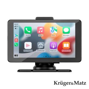 Monitor Auto 7" P/ Tablier Carplay/Android BT/AUX/FM - (KM2020)