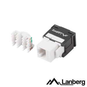 Ficha RJ45 Modular 8P8C CAT6 Keystone 180º LANBERG - (KSU6-2000)