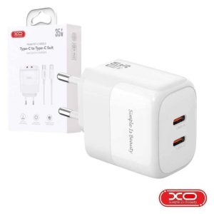 Alimentador 2x USB-C PD 35W GaN XO - (L140)