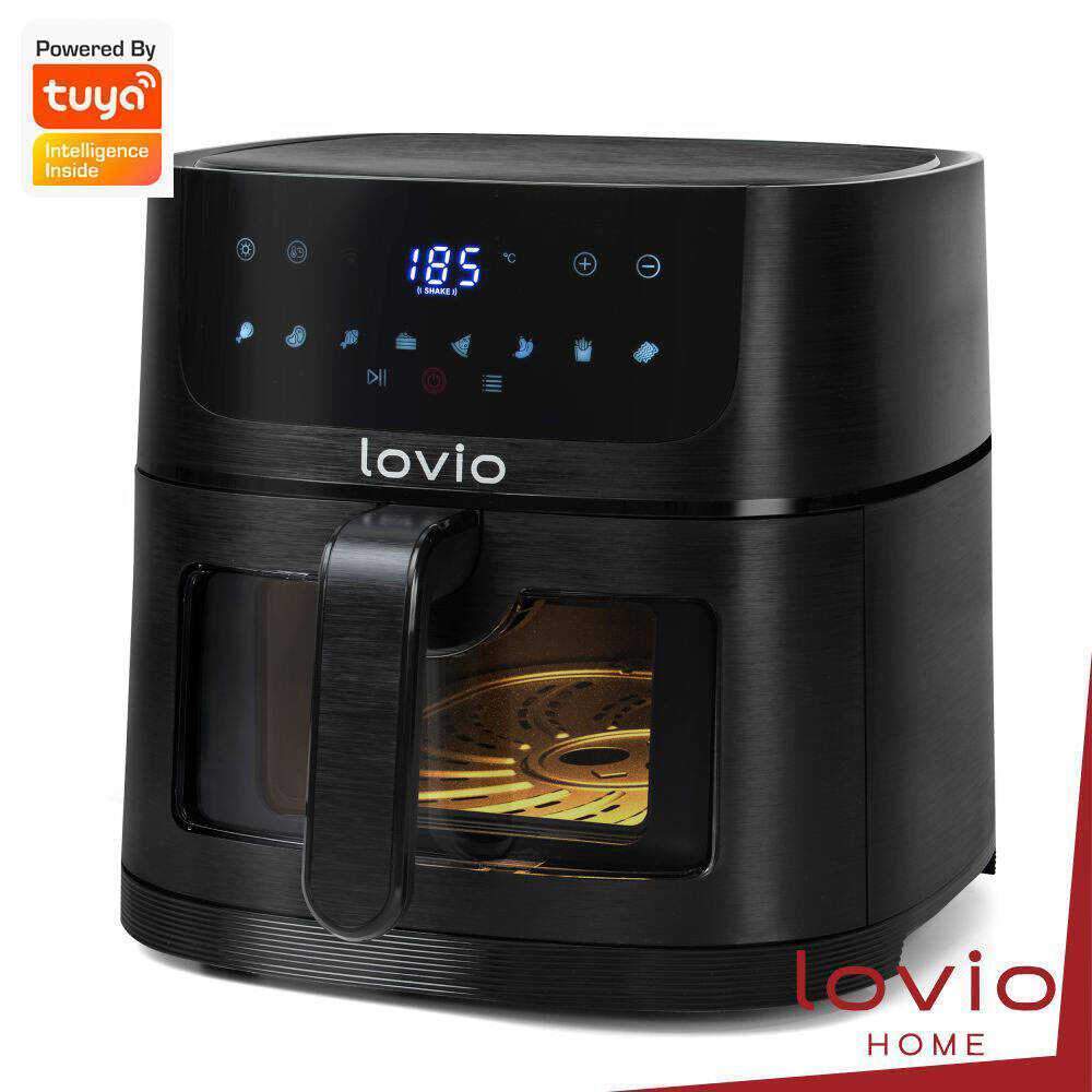 Fritadeira S/ Óleo Smart PureFry XL 1500W 6L WIFI Tuya LOVIO - (LVAF002BK)