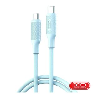 Cabo USB-C Macho / USB-C Macho 1m 60W PD Azul XO - (NB-Q265B-BL)