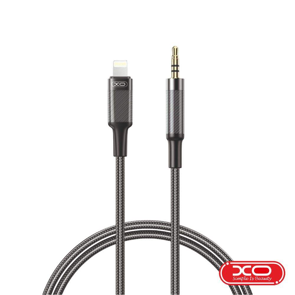 Cabo Lightning Macho P/ Jack 3.5mm Macho 1m Preto XO - (NB-R279A-BK)