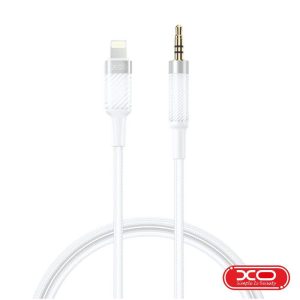 Cabo Lightning Macho P/ Jack 3.5mm Macho 1m Branco XO - (NB-R279A-WH)