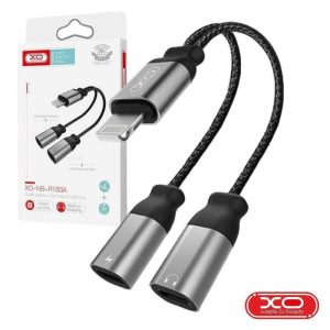 Cabo Adaptador Lightning Macho P/ 2x Lightning Fêmea XO - (NBR160A)