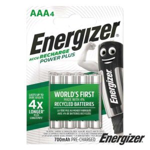 Pilha Recarregável AAA 1.2V 700ma 4X Power Plus ENERGIZER - (NH12-700)