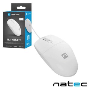 Rato Óptico C/ Fios 1000DPI USB Branco NATEC - (NMY-1988)