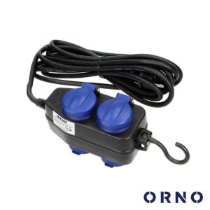 Extensão Elétrica Adaptadora 4x Schuko 5M IP44 ORNO - (OR-AE-13160(GS)/5M)