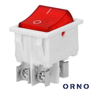 Interruptor Basculante C/ Luz 16A-230V Dpst On-Off ORNO - (OR-AE-13179/R/W)
