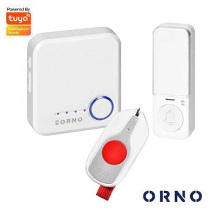 Campainha S/ Fios C/ 1 Receptor 230Vac IP44 200m WIFI TUYA - (OR-DB-MK-175/W)