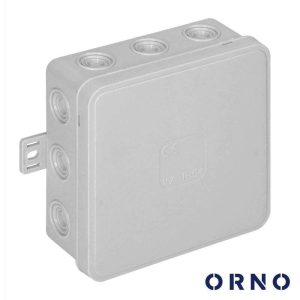 CAIXA DE DERIVAÇÃO ESTANQUE C/ 12 CONES 100X100X41mm ORNO - (OR-JB-13804/G)