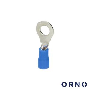 Terminal Redondo Isolado 2.5mm M4 100x Azul ORNO - (OR-KK-8102/2.5/4)