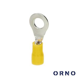 Terminal Redondo Isolado 6mm 100x Amarelo ORNO - (OR-KK-8102/6/4)
