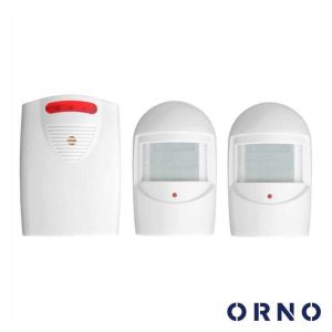 Alarme C/ 2x Sensores Movimento PIR 120m IP44 ORNO - (OR-MA-718)