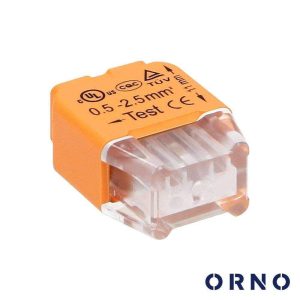 Ligador Rápido 2 Condutores 0.75-2.5mm² 100x ORNO - (OR-SZ-8004/2/100)