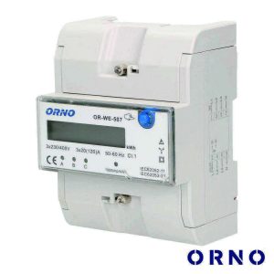 Contador de Energia Trifásico 230V/120A 5 Módulos Din ORNO - (OR-WE-507)