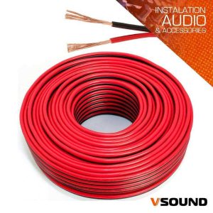 Cabo Coluna 2x1.50mm Preto/Vermelho Paralelo VSOUND - (PCC150V/25)