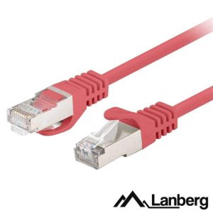 Cabo de Redr F/UTP CAT6 5m Vermelho LANBERG - (PCF6-10CC-0500-R)